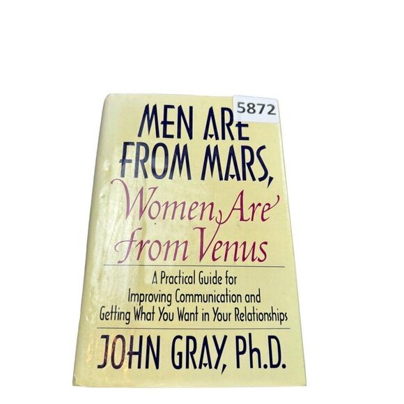 Men Are From Mars Women Are From Venus By John Gray Ph.D. Hardcover Book - Picture 2 of 6